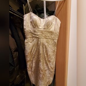 Gold dress, size 2